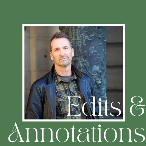 portrait of Paul Hardisty in the green Edits & Annotations image frame