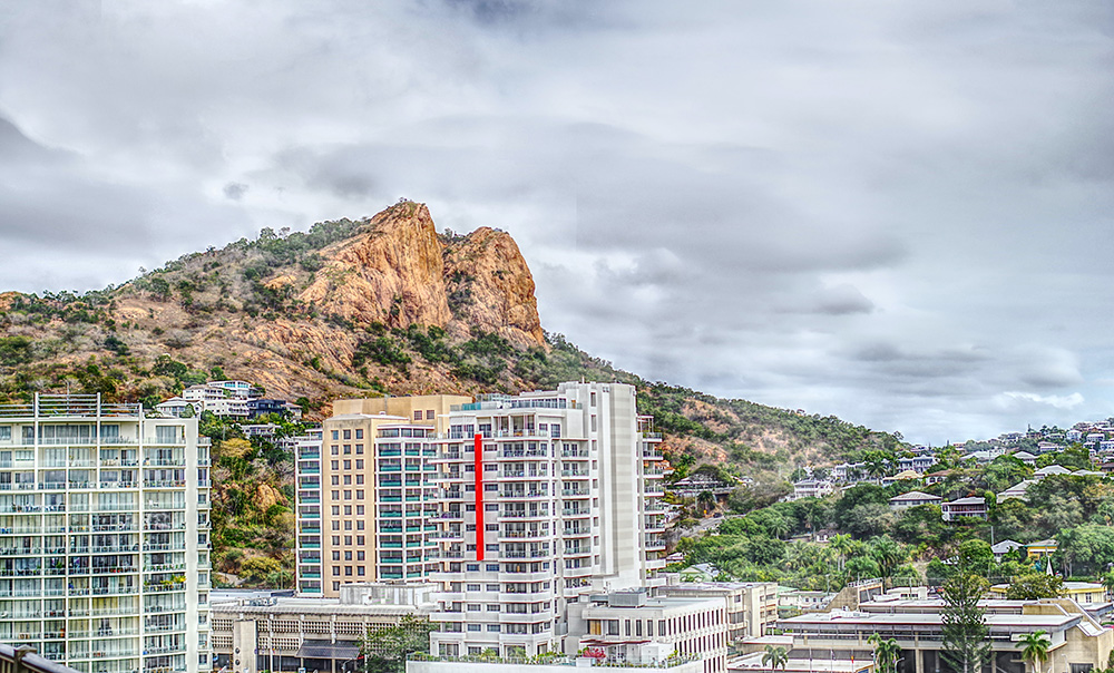 image of castle hill and city