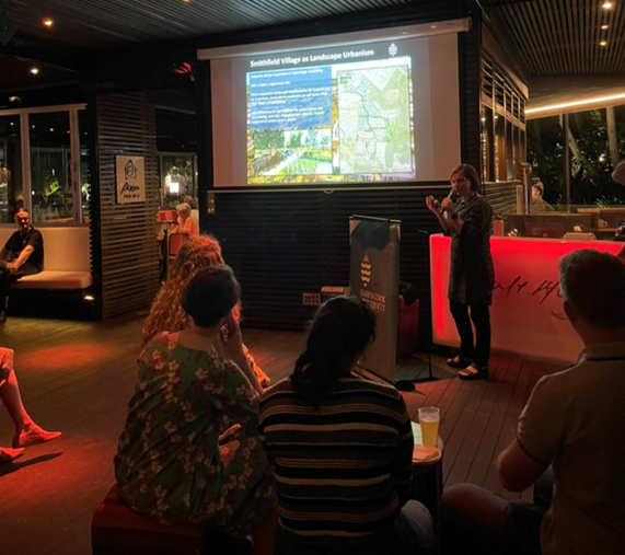 Lisa Law presenting at JCU Inspiration on Tap