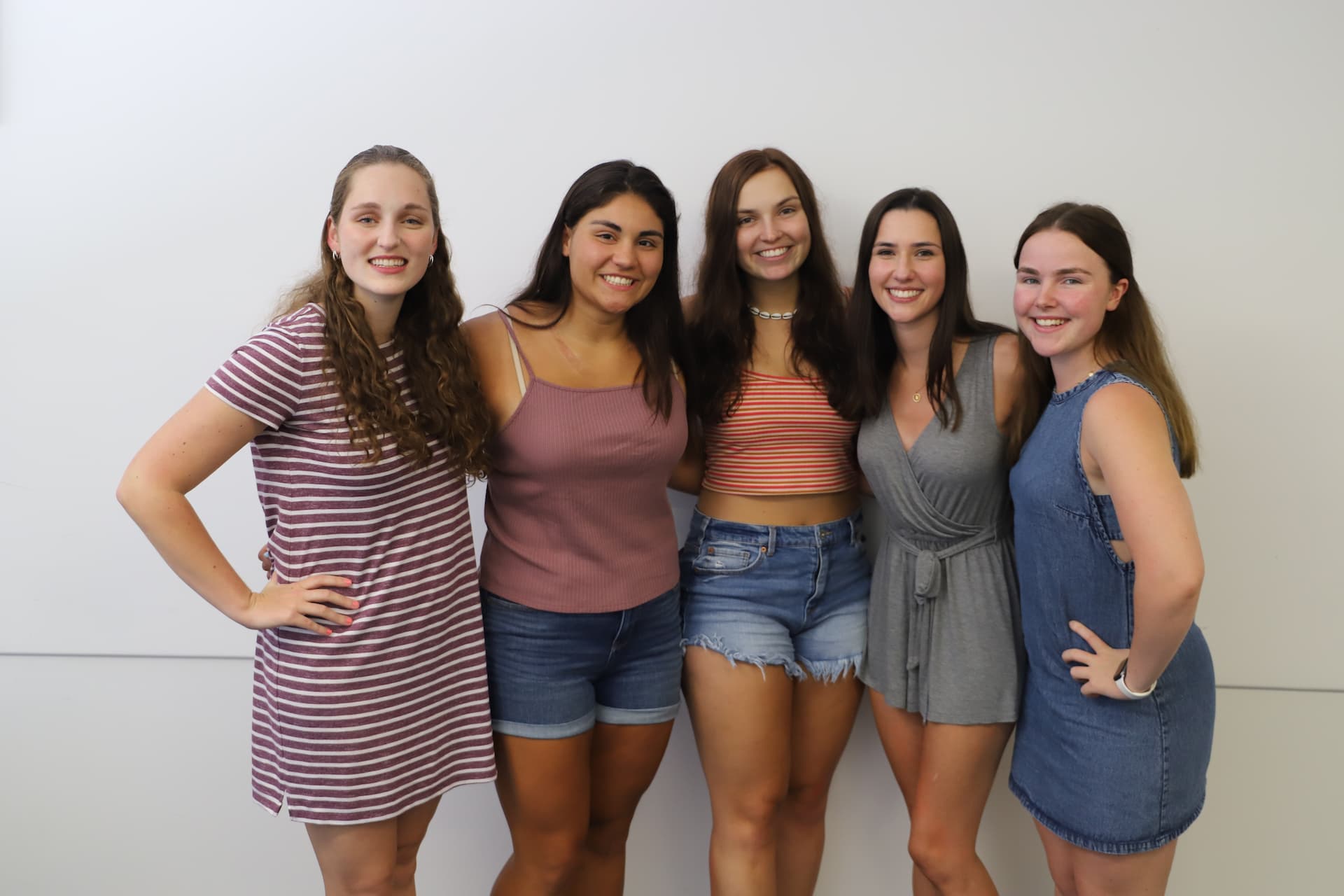 Autumn Arel (left) with her fellow peers from Fairfield University who all participated in the study abroad program at JCU