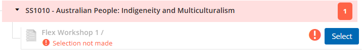 Register into all single class activities button