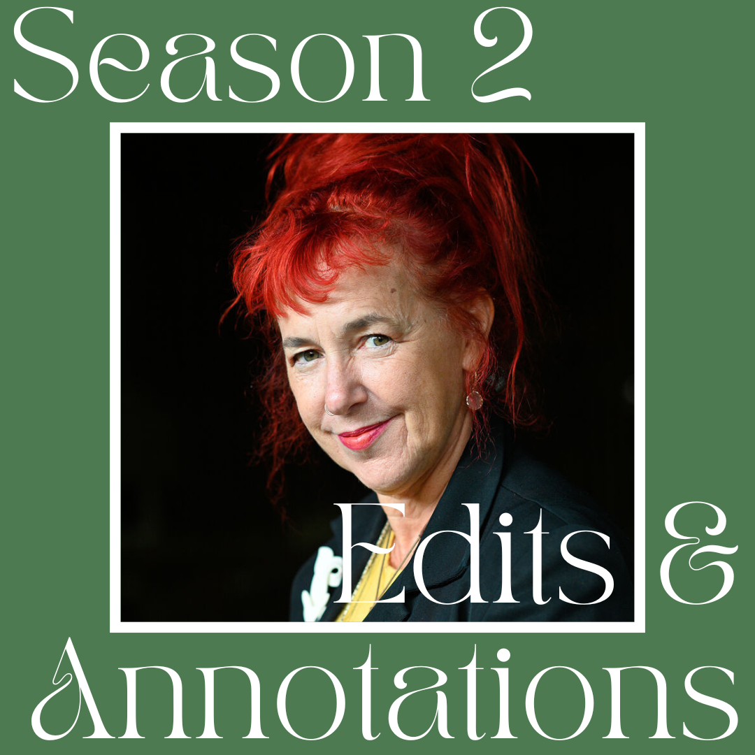 Portrait of Isobelle in a green frame saying Season 2 Edits & Annotations