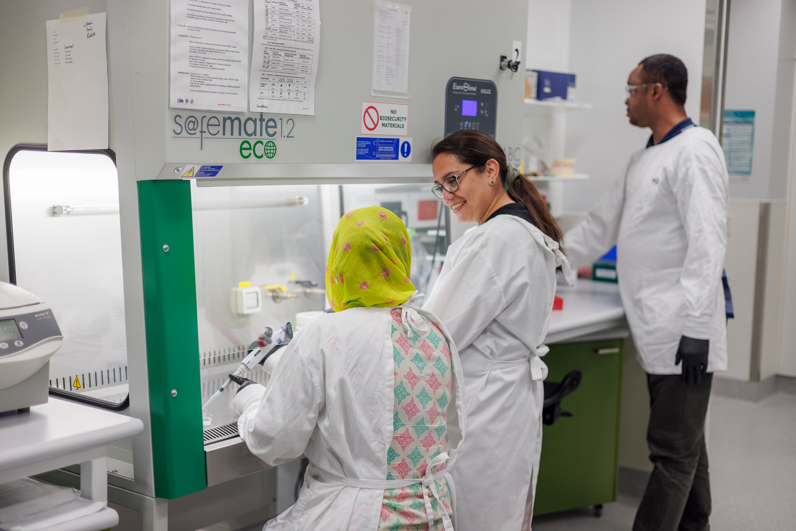 Lab scientists