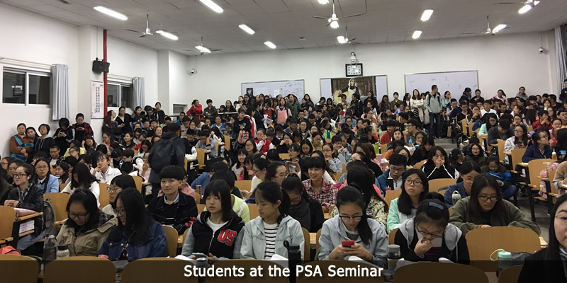 students at the PSA seminar. 