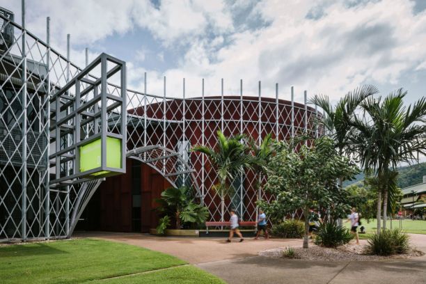 The exterior of the JCU Cairns Institute. 