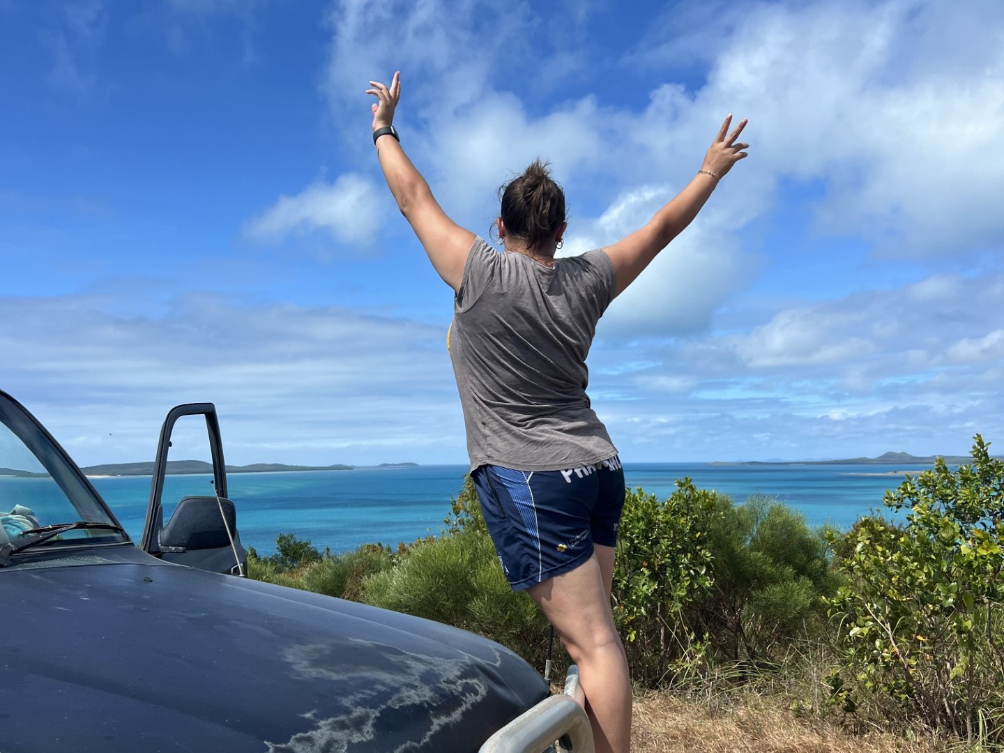 Shi-Anne enjoying the local scenery whilst on placement on Thursday Island. 