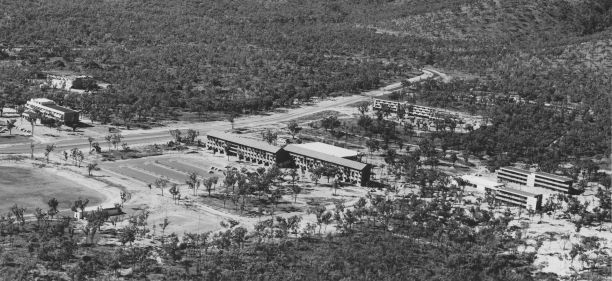 an aerial view of Douglas campus 1970