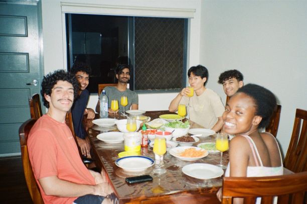 MBBS2 Students at Dinner in the accommodation