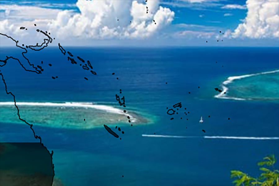 Pacific Islands map overlay