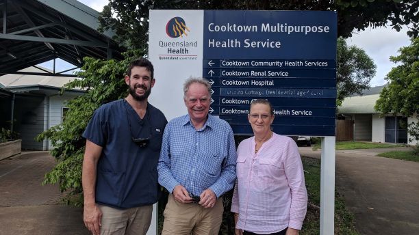 Steve Johnston at Cooktown Hospital