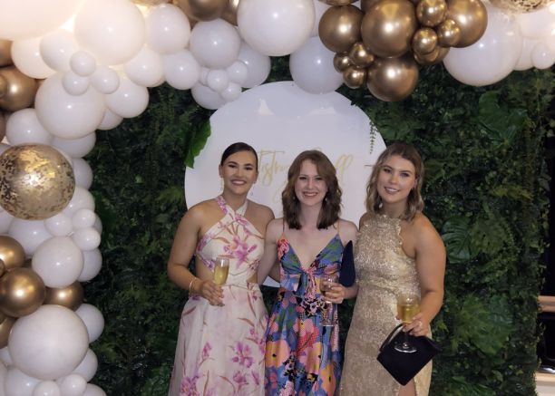 Holly and friends at the JCU Dentistry Ball