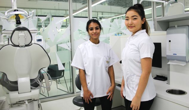 Dentistry students in the JCU Dental Clinic