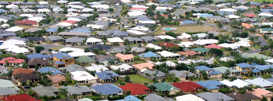 the rooftops of a Cairns suburb