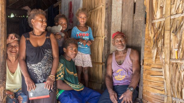 Family in Solomon Islands