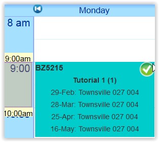 Screenshot showing another example of multiple dates.