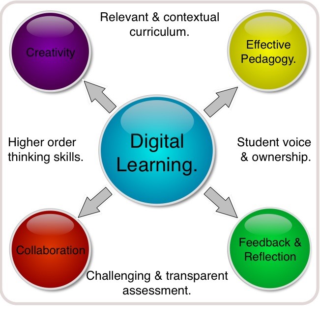 digital learning infographic. 