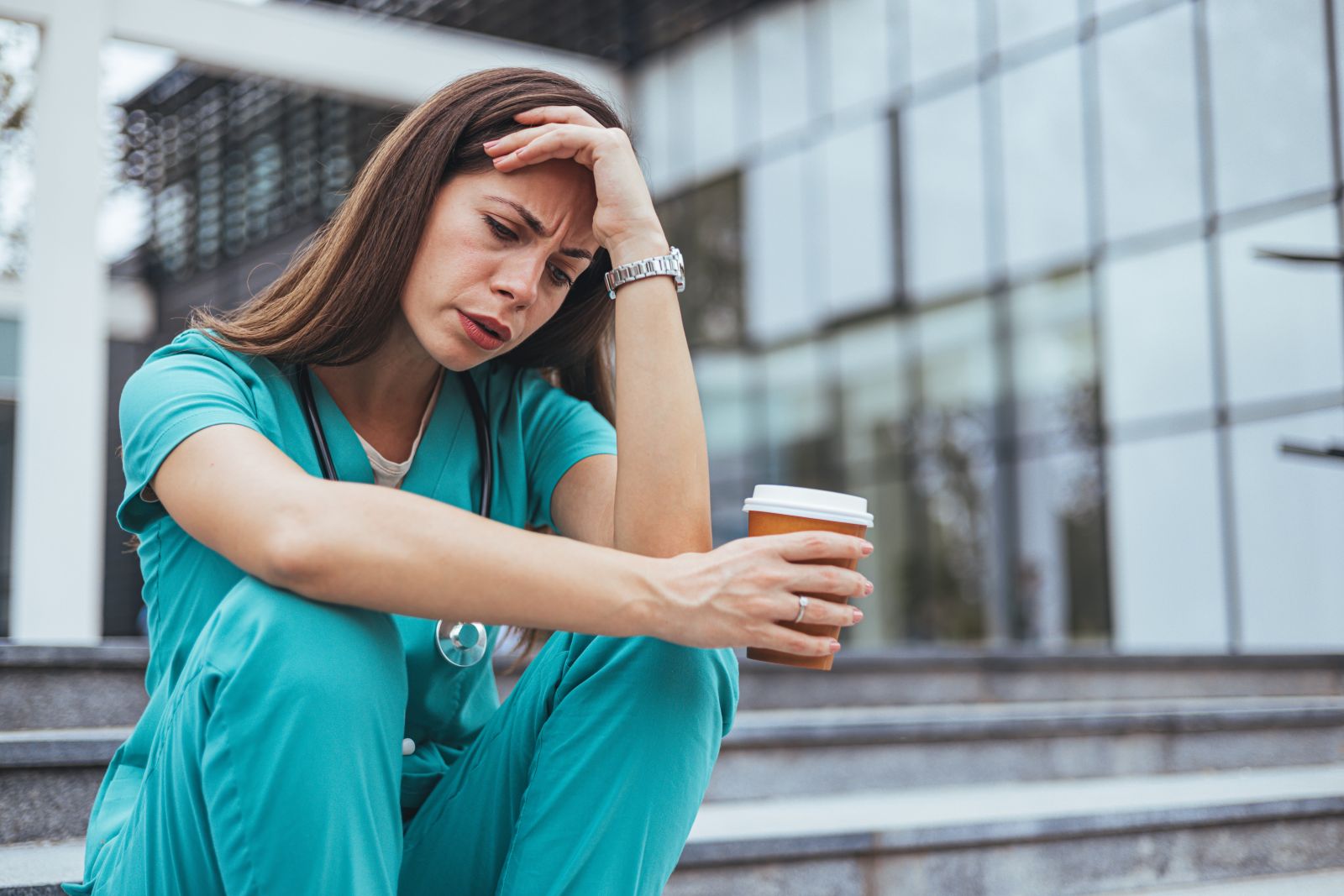 Tired nurse