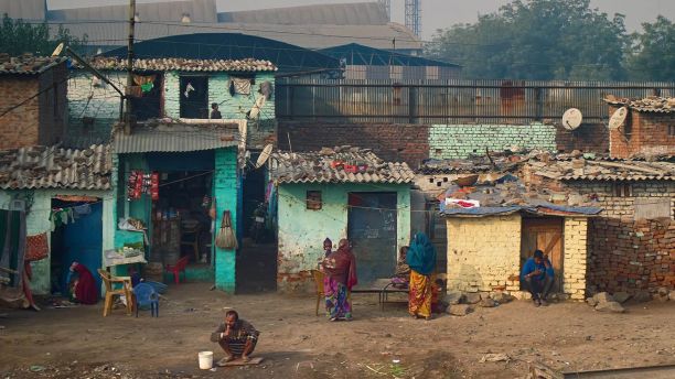 People living in poverty in India