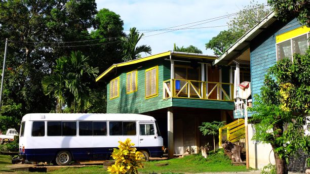 Houses in Honiara, Solomon Islands