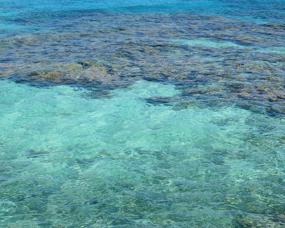 View of a reef from afar View of a reef from a distance