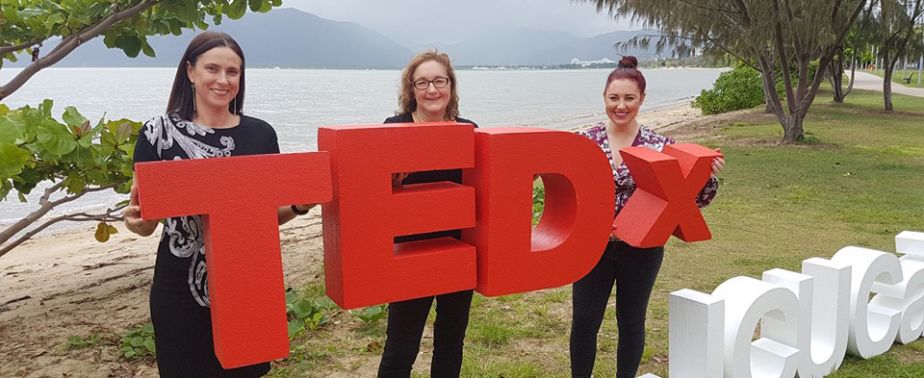 TEDx participants on the Cairns Esplanade