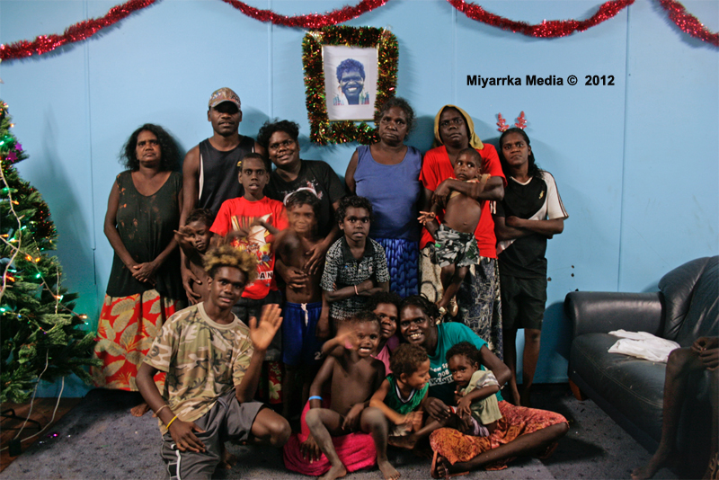Yolŋu people celebrating Christmas. 