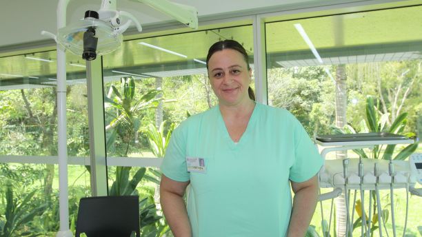 Linda Gualtieri in the JCU Dental Clinic
