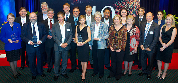 2010 JCU Outstanding Alumni winners group shot