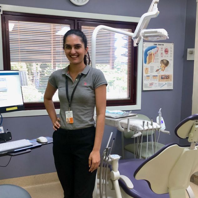 Nirjyot Gill on placement at the North Ward Health Campus