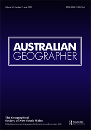 Australian Geographer cover