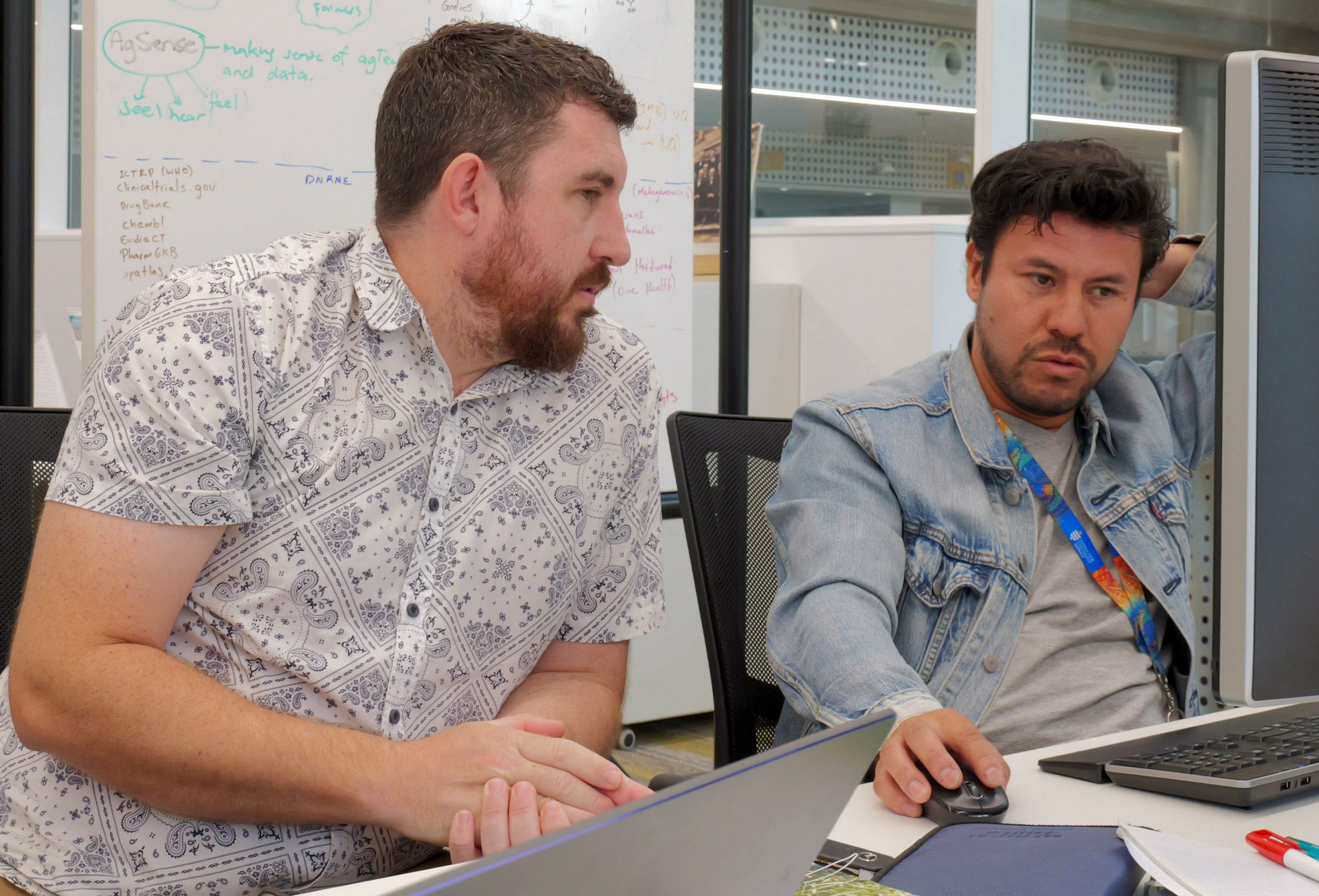 Kim Bender (left) and Ag Intellisense co-founder Andres Ruiz (left) Kim Bender and Andes Ruiz