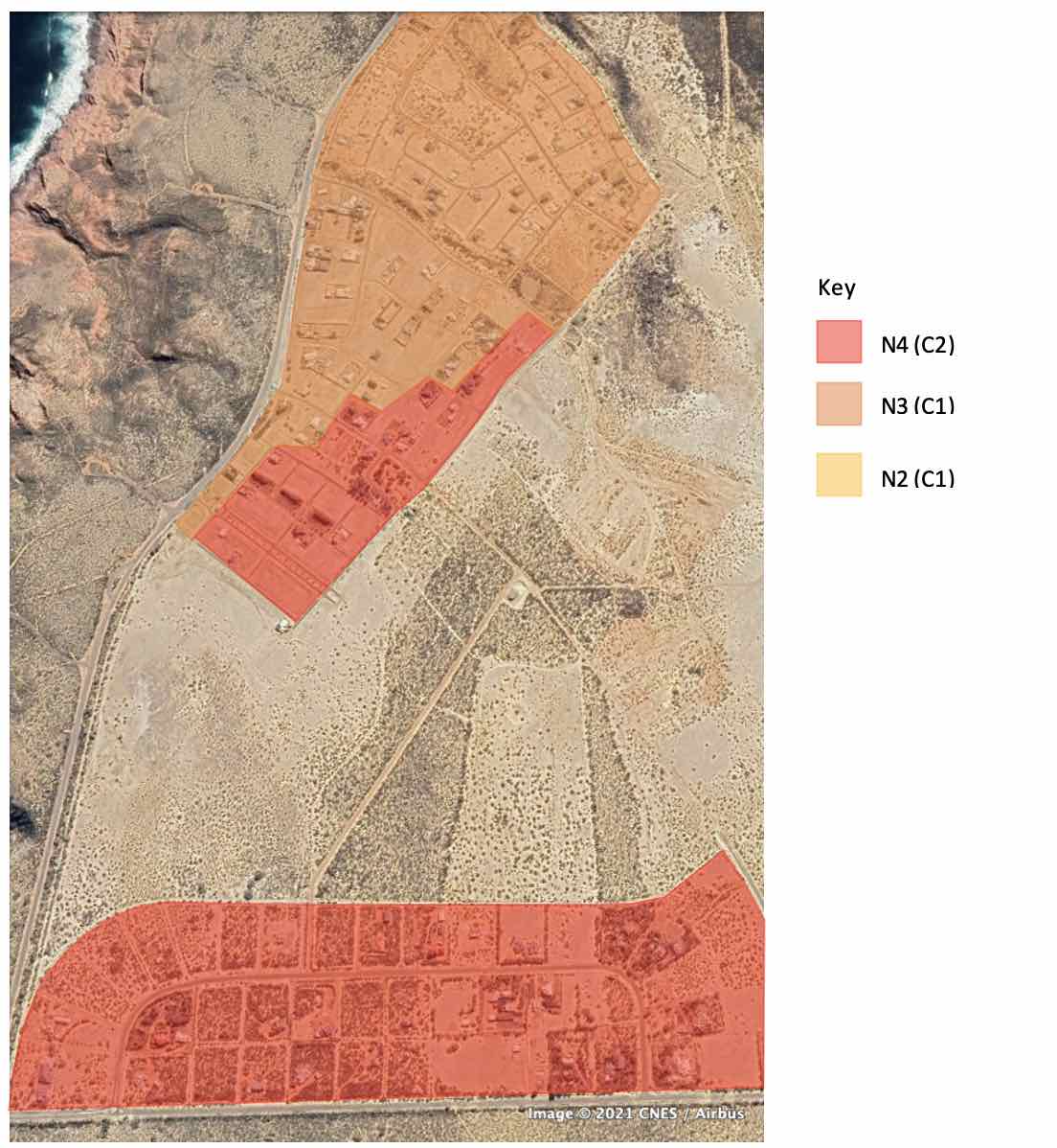 Wind Classifications to AS 4055 for house sites in southern subdivisions of Kalbarri. 