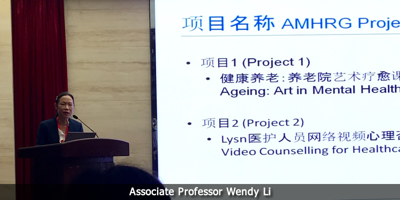Wendy Li presenting. 