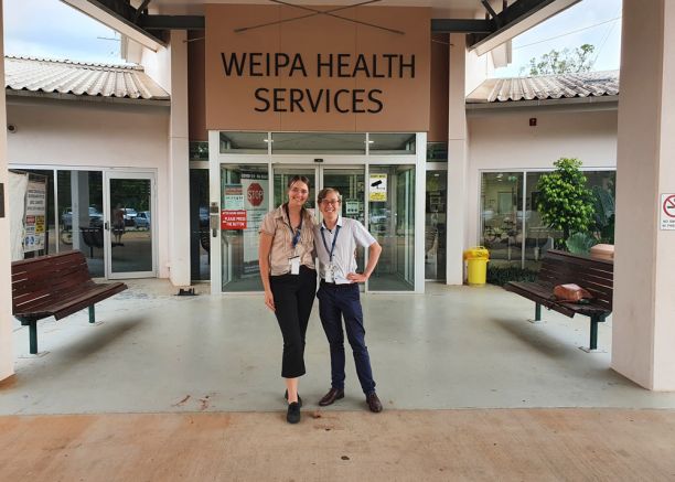 Eric and Hayley at Weipa Health Service