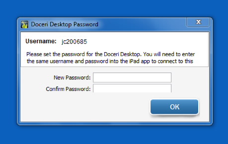 doceri desktop password