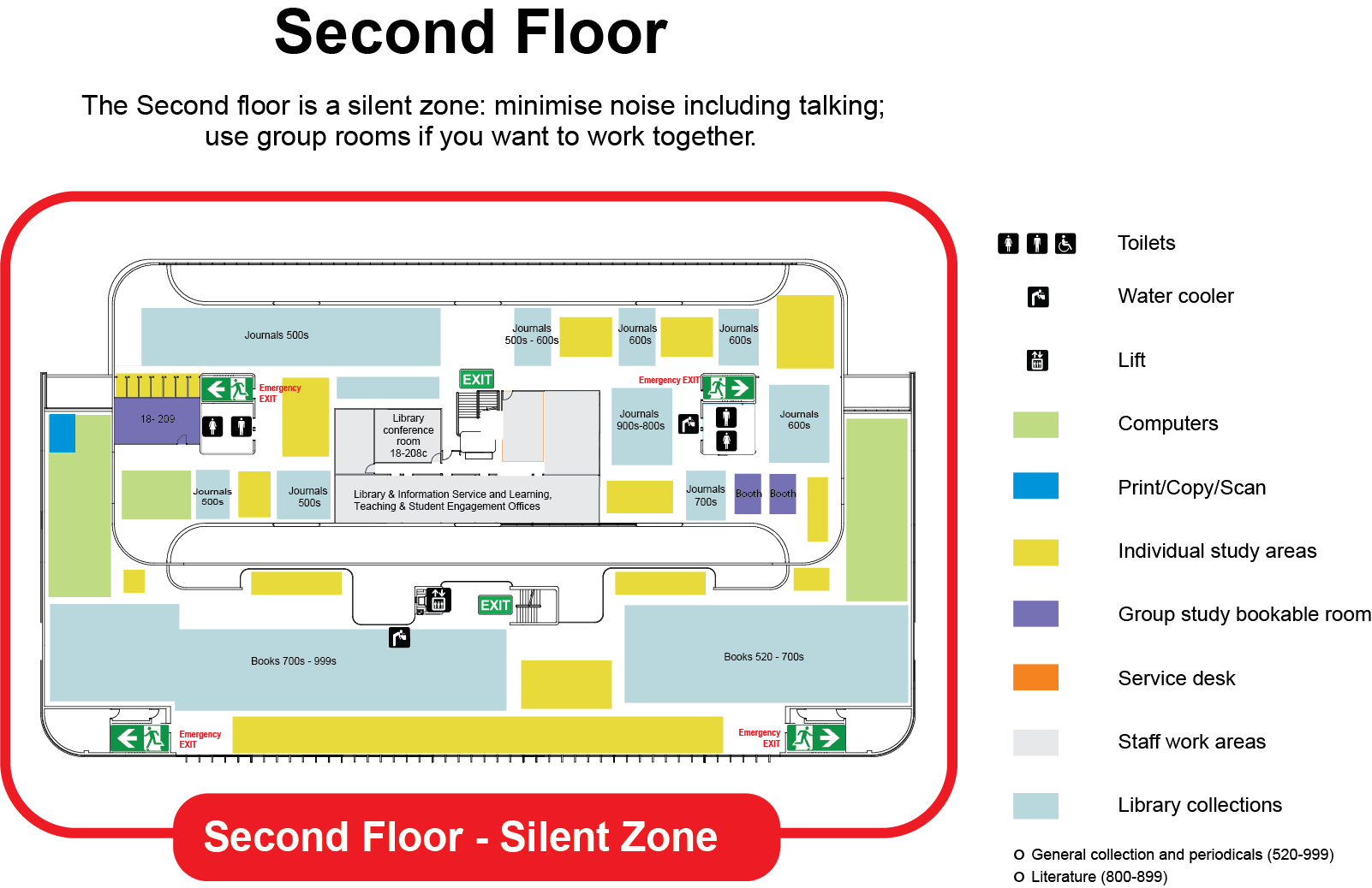 Townsville library second floor plan