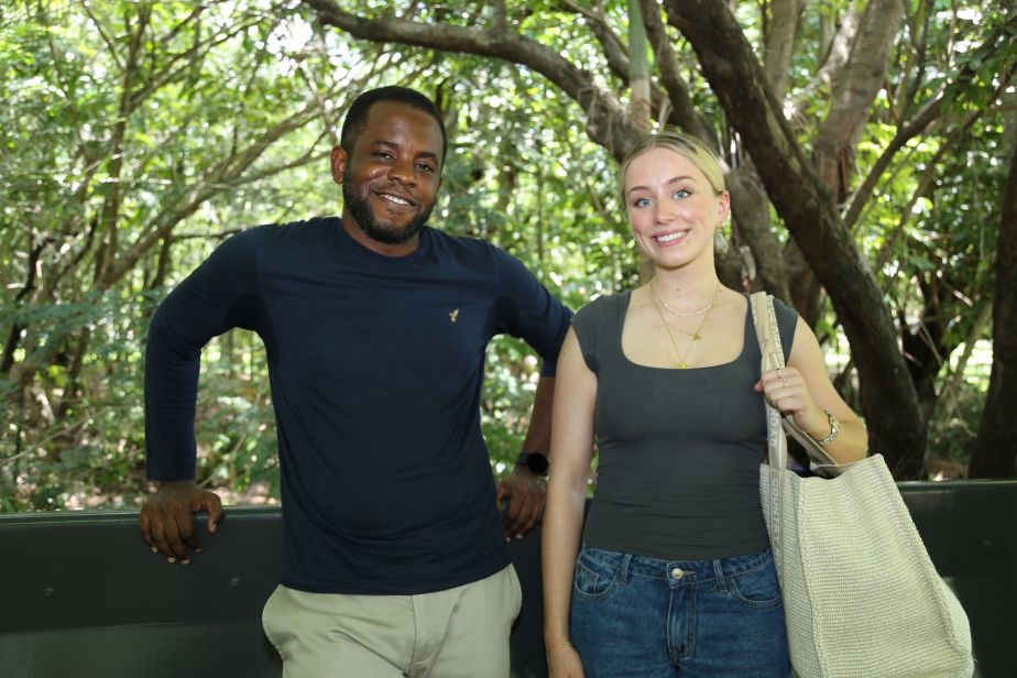 New International MBA student Gabriel Eigbobo and first year Medicine student Freya Boggild are both looking forward to their studies at JCU.