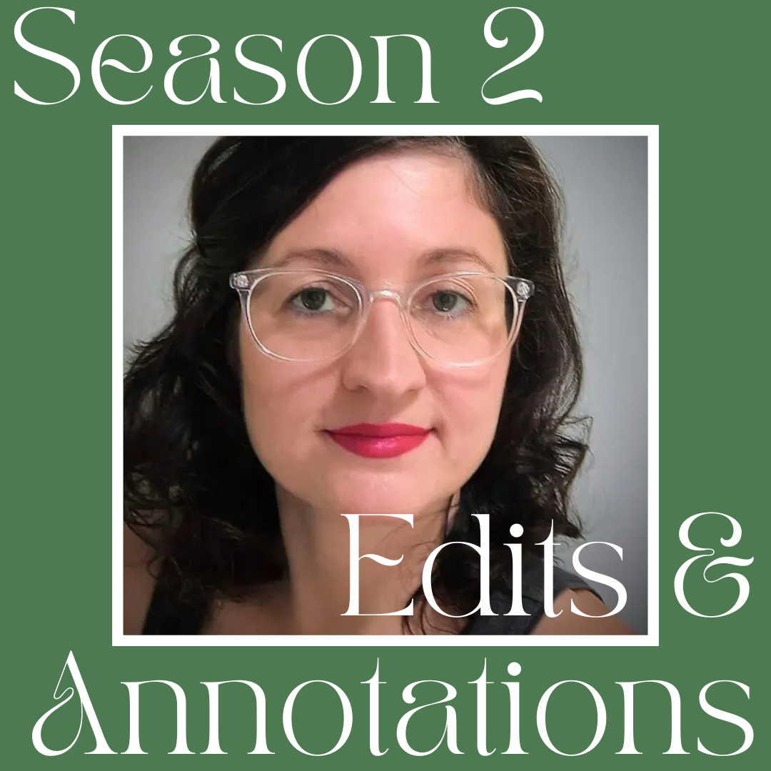 Portrait of Nicole in a green frame saying Season 2 Edits & Annotations