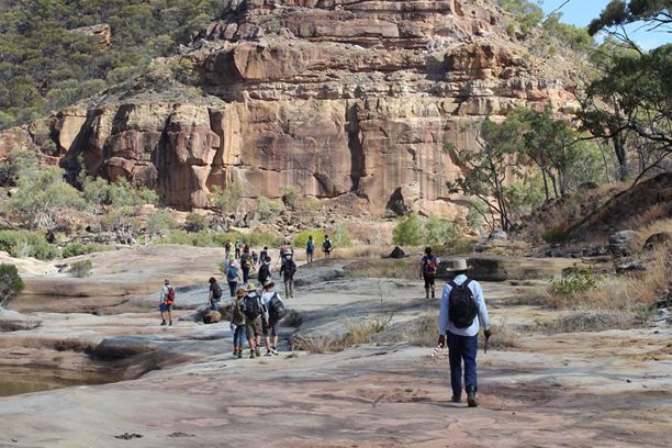Students on a fieldtrip