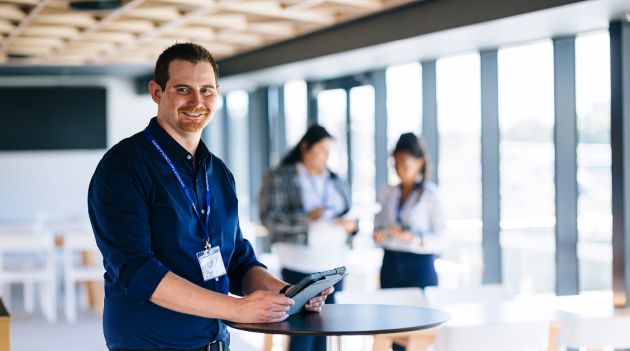 Confident Business student