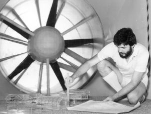An early photo from the Cyclone Research Centre