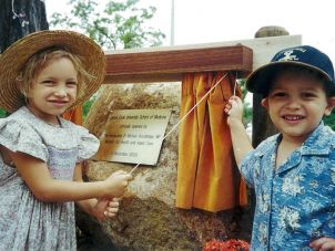 JCU Professor Tarun Sen Gupta’s kids at the official opening of the Medical School.