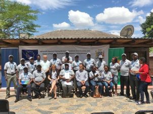 A/Prof Ian Heslop and Professor Beverley Glass travelled to Zambia to present graduates with their Masters Certificates in 2018