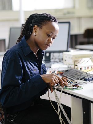 Former JCU Engineering student Agatha Kinyua