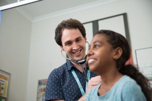 JCU Medicine graduate Dr Peter Roach during his GP training in Yarrabah.