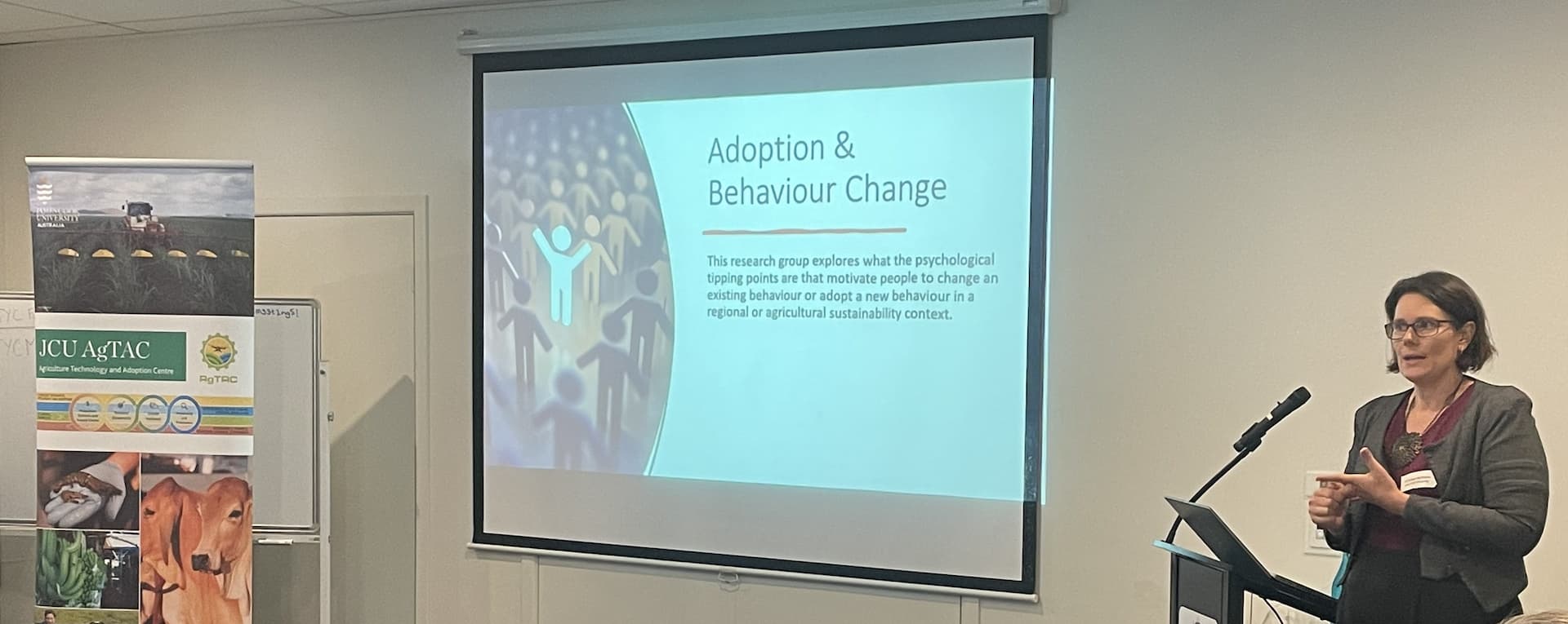 Dr Connar McShane presenting.