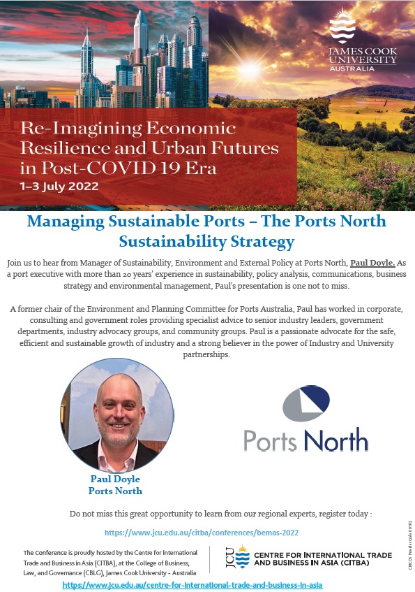 managing sustainable ports presentation poster. 