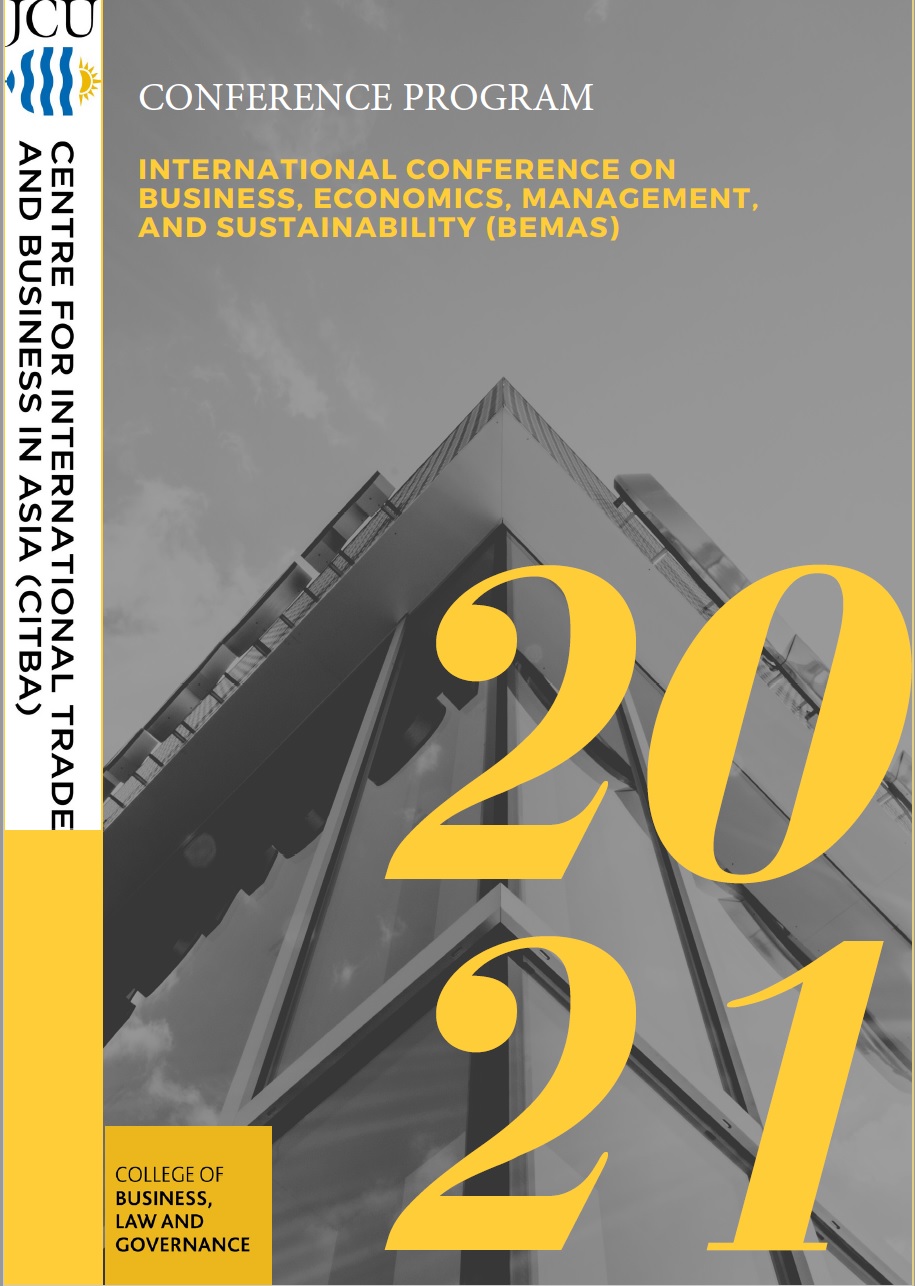 BEMAS conference program cover.