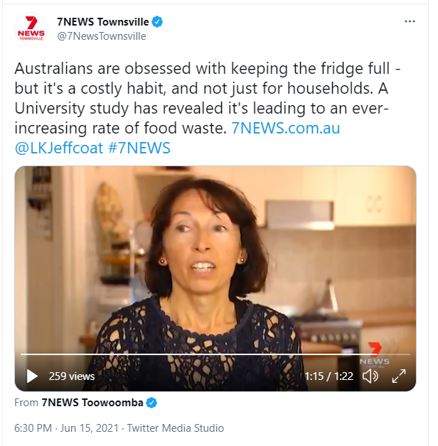 Screenshot of 7 news tweet.