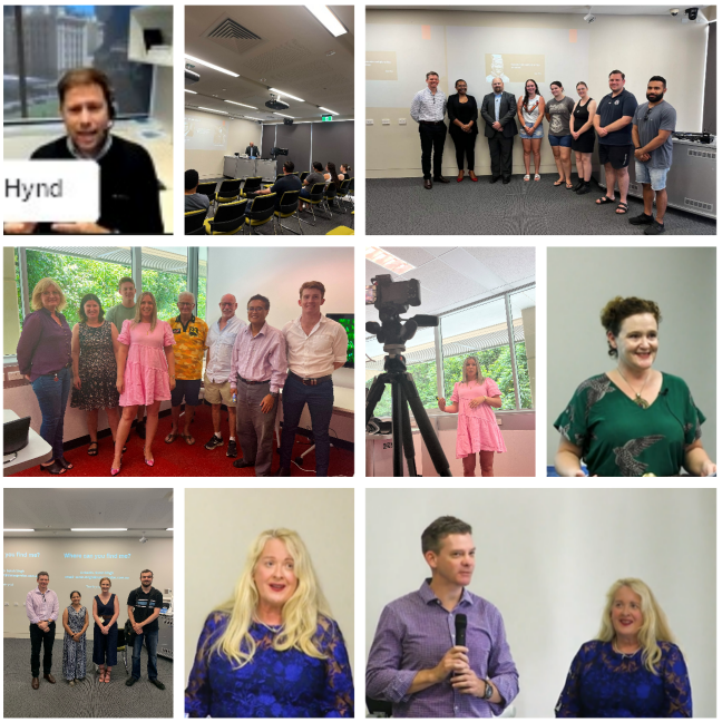 Collage of law seminar.
